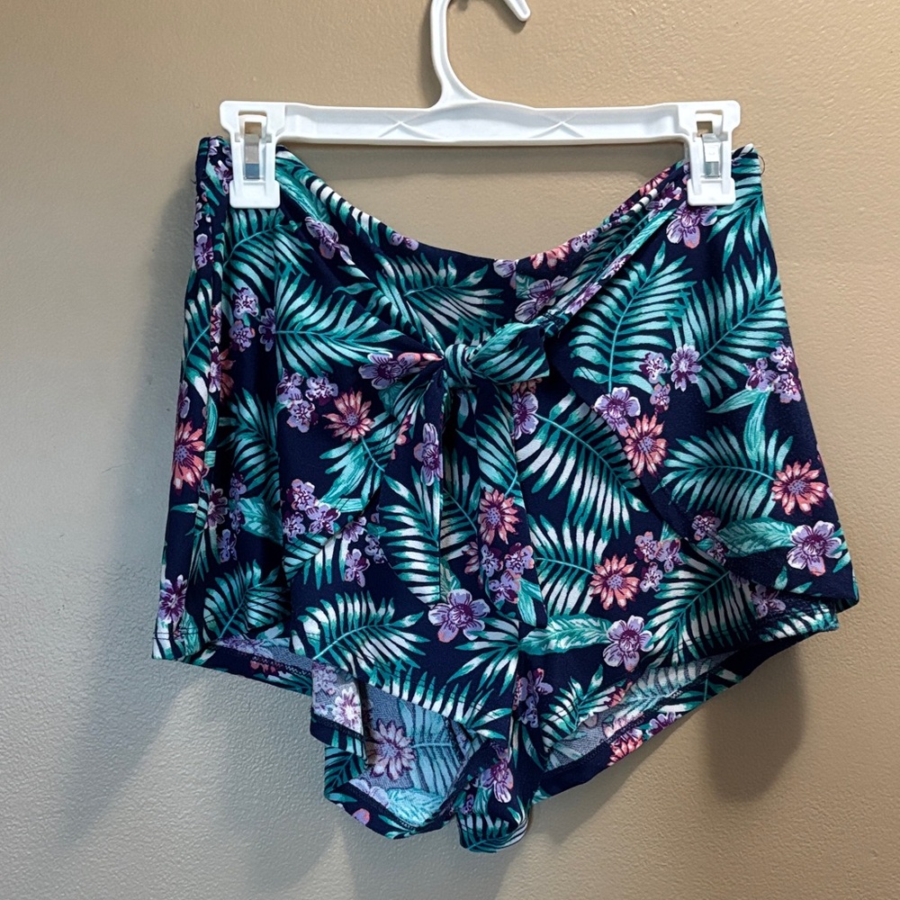 Floral Tropical Print Shorts